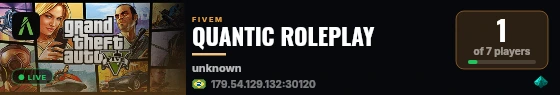 QUANTIC ROLEPLAY live status badge