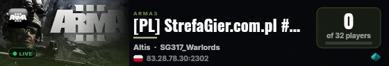 [PL] StrefaGier.com.pl #4 | TESTOWY live status badge
