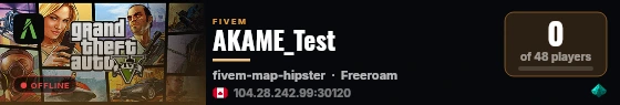 AKAME_Test live status badge