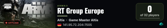 RT Group Europe live status badge