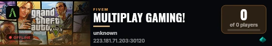 MULTIPLAY GAMING! live status badge
