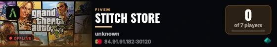 STITCH STORE live status badge
