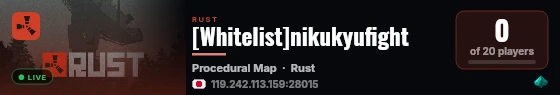 [Whitelist]nikukyufight live status badge