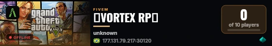🡺VORTEX RP🡸 live status badge