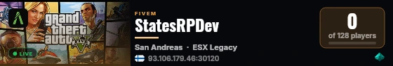 StatesRPDev live status badge