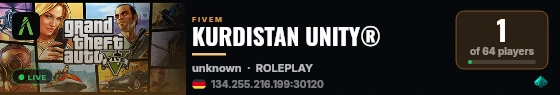 KURDISTAN UNITY® live status badge