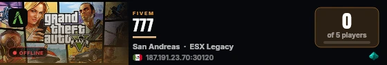 777 live status badge