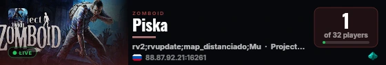 Piska live status badge