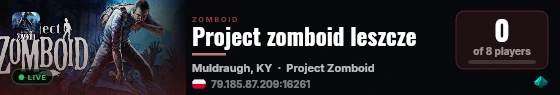 Project zomboid leszcze live status badge
