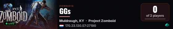 GGs live status badge
