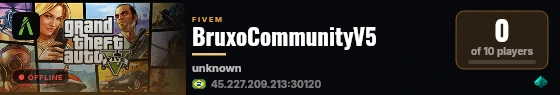 BruxoCommunityV5 live status badge