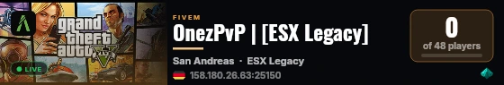 OnezPvP | [ESX Legacy] live status badge