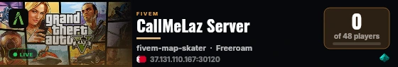 CallMeLaz Server live status badge