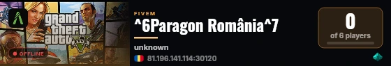 ^6Paragon România^7 live status badge