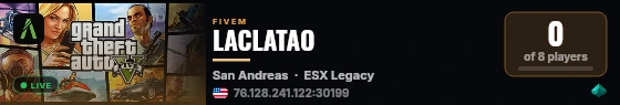LACLATAO live status badge