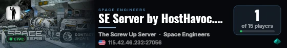 SE Server by HostHavoc.com live status badge