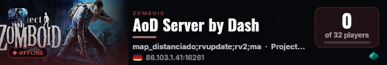 AoD Server by Dash live status badge
