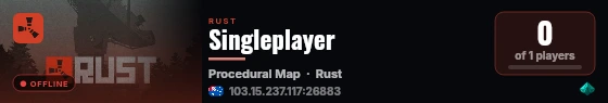 Singleplayer live status badge