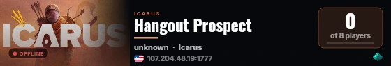 Hangout Prospect live status badge