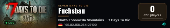 Fuchsbau live status badge
