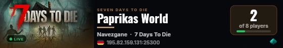 Paprikas World live status badge