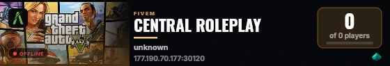 CENTRAL ROLEPLAY live status badge