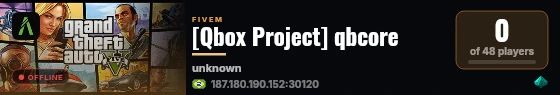 [Qbox Project] qbcore live status badge