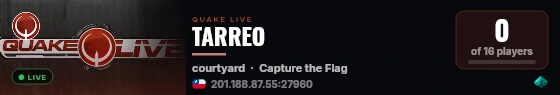 TARREO live status badge