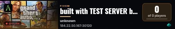 built with TEST SERVER by The Community! live status badge