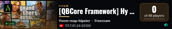 [QBCore Framework] Hy City live status badge