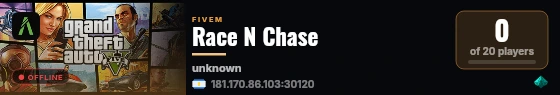 Race N Chase live status badge
