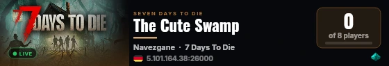 The Cute Swamp live status badge