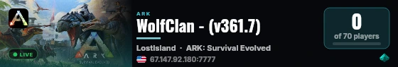 WolfClan - (v361.7) live status badge