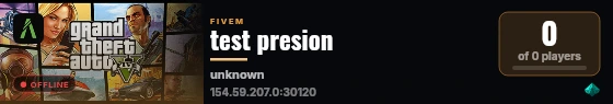 test presion live status badge