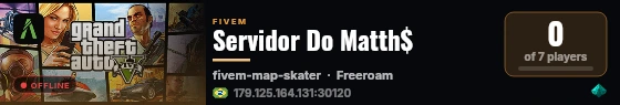 Servidor Do Matth$ live status badge
