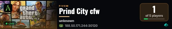 Prind City cfw live status badge