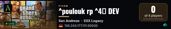 ^poulouk rp ^4🌴 DEV  live status badge