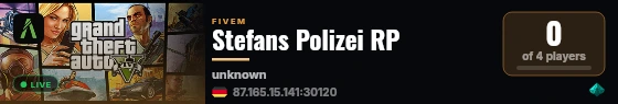 Stefans Polizei RP live status badge