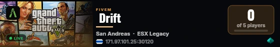 Drift live status badge