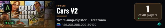 Cars V2 live status badge