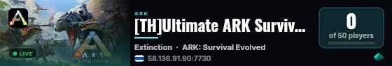 [TH]Ultimate ARK Survival Server Extinction - (v361.7) live status badge