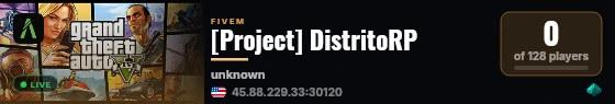 [Project] DistritoRP live status badge
