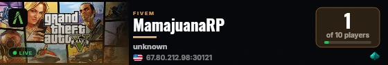 MamajuanaRP live status badge