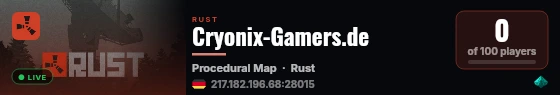 Cryonix-Gamers.de live status badge