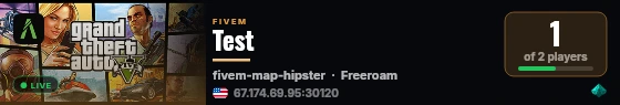Test live status badge