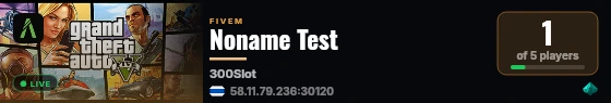 Noname Test live status badge