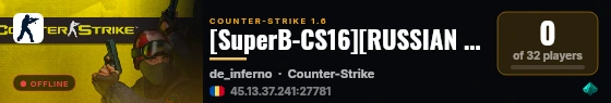 [SuperB-CS16][RUSSIAN FEDERATION] 18+ live status badge