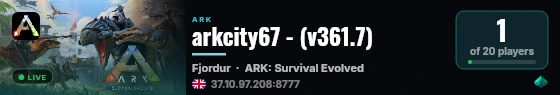 arkcity67 - (v361.7) live status badge