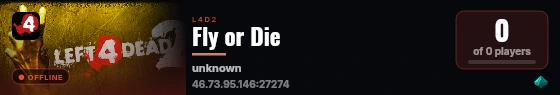 Fly or Die live status badge