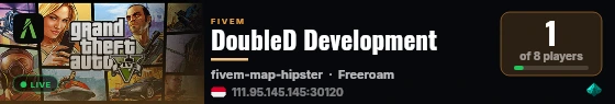 DoubleD Development live status badge